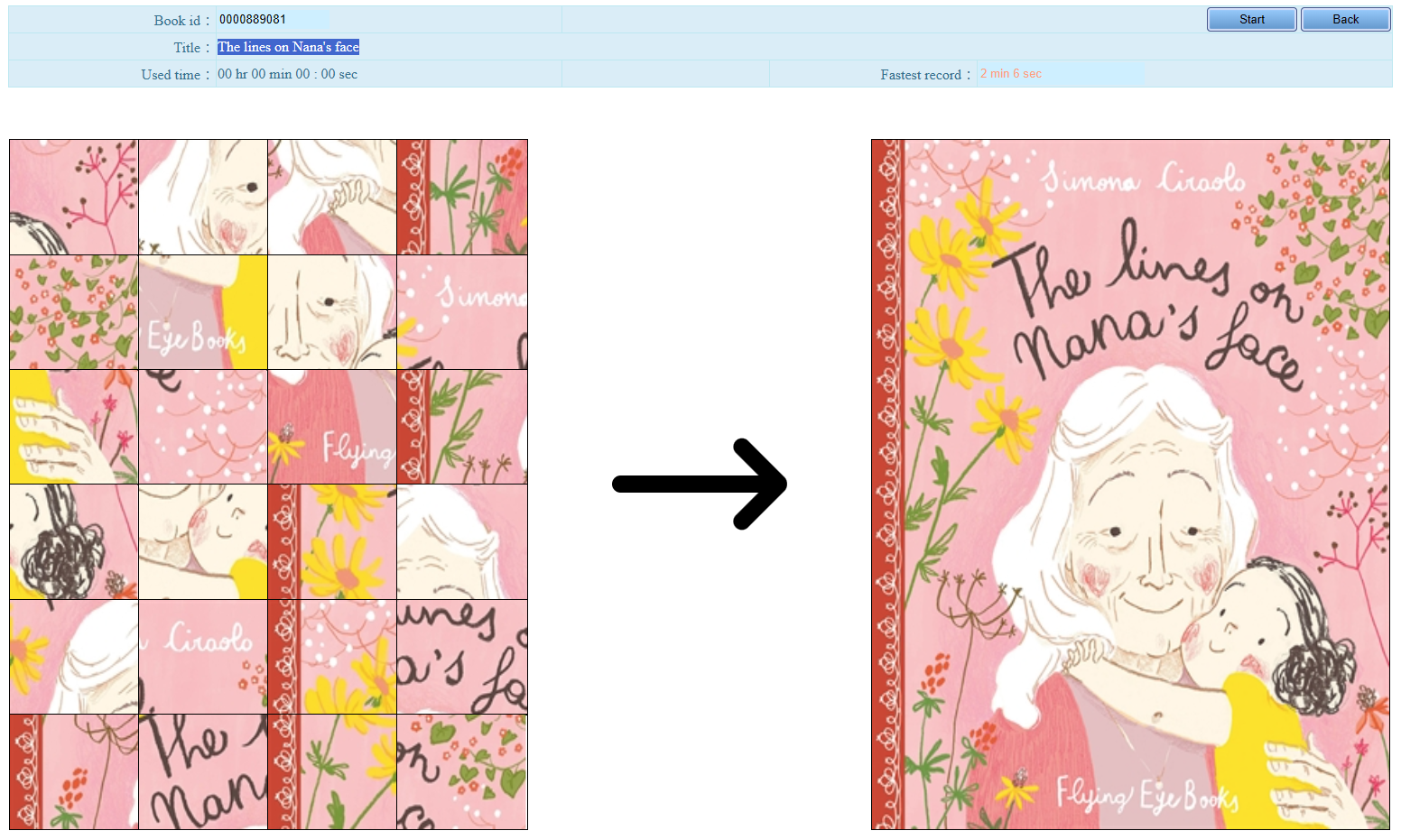 Tablet Book Cover Images Puzzle Game - Child Book Click the image to play